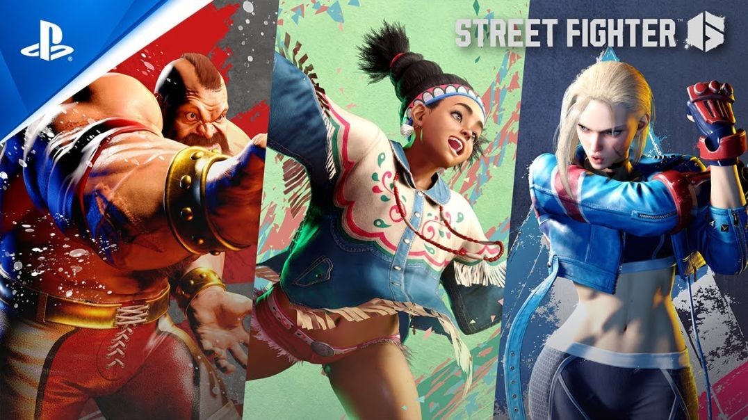 Street Fighter 6 _ Tráiler de juego de Zangief, Lily y Cammy _ PS5